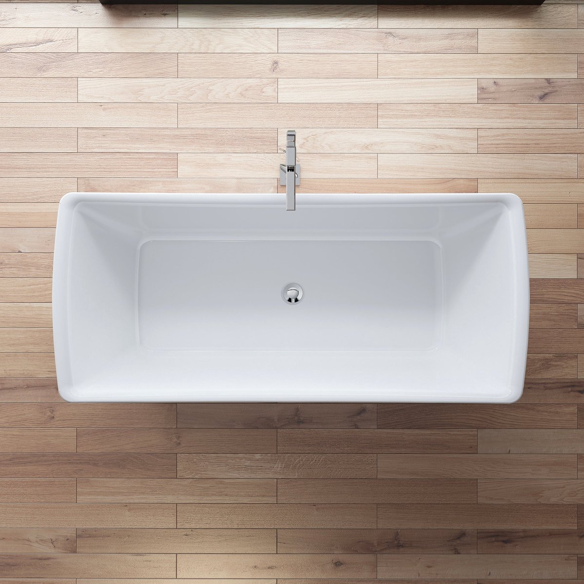 SPALINA - Vrijstaand bad - Kira 170 blanche, 170 x75 x63 cm, Wit