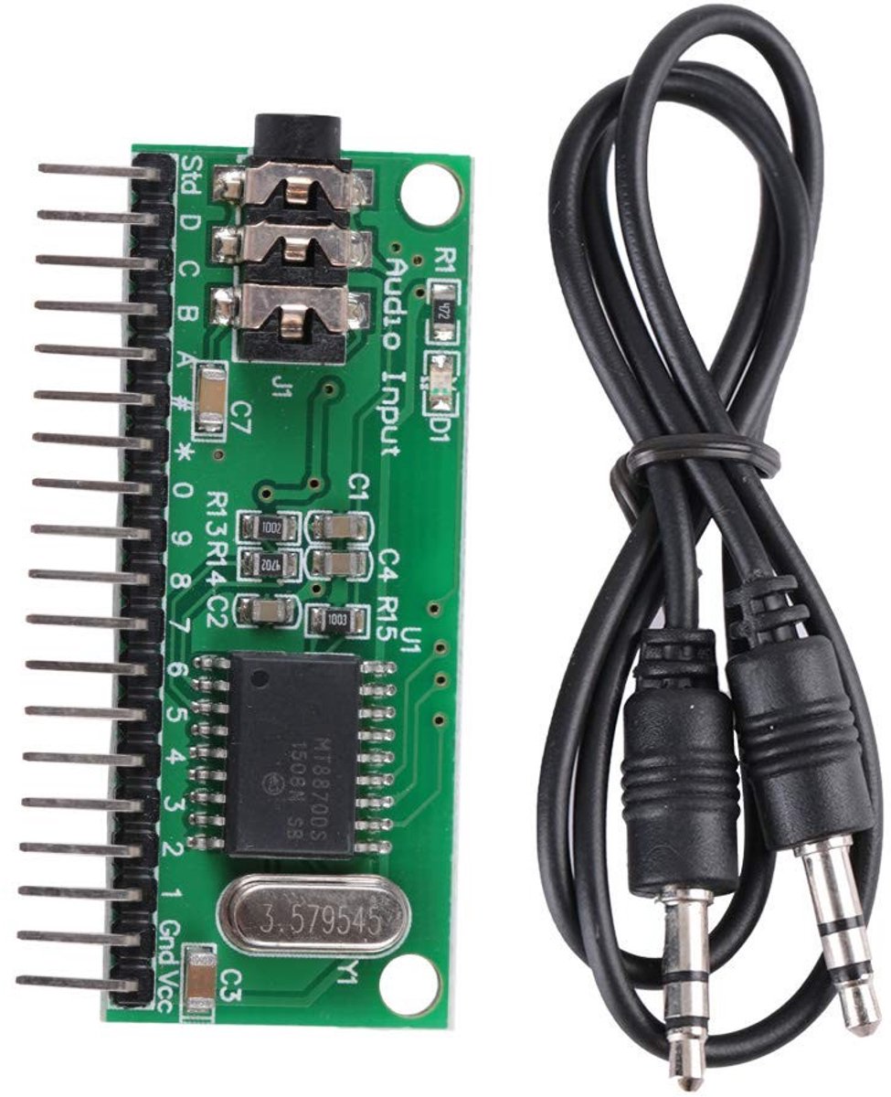 Allecto - Audio Decoder Module - Compact en duurzaam - 16 Kanaals Voice Module - Geschikt voor PC - Voor mobiele en vaste tele...