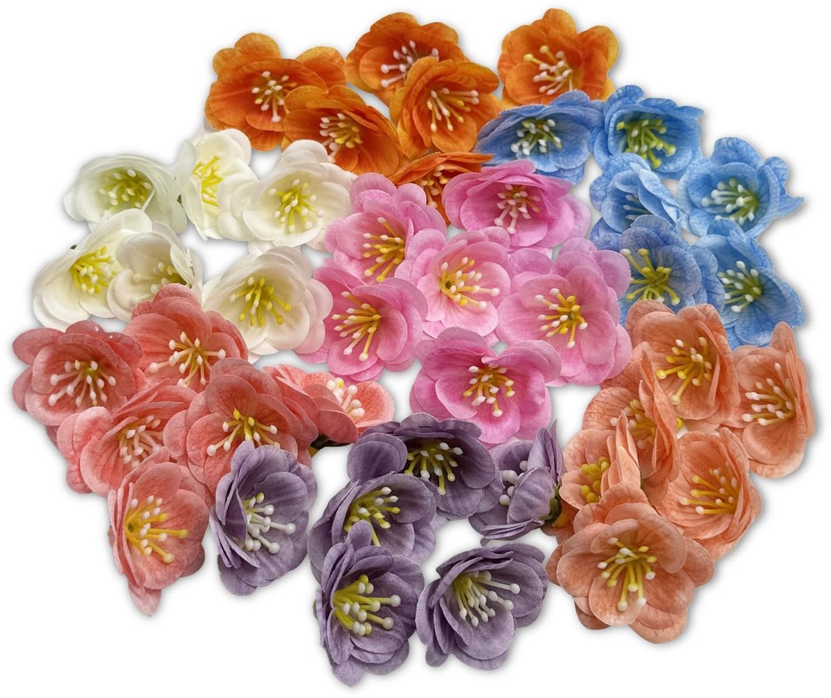 Allecto - Jasmijn Kunstbloemen Decoratie - 42 Stuks Mini Bloemen - Perfect voor DIY en Feestjes - Multicolor - Decoratieve Bloemen - Voor Binnen en...