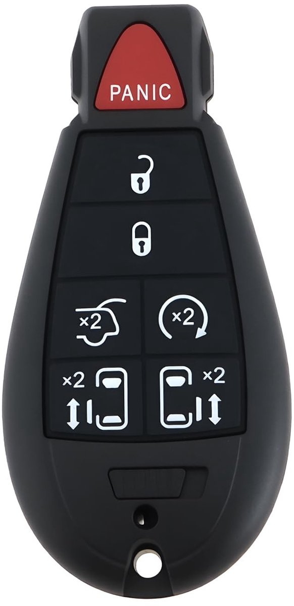 Allecto - Afstandsbediening Sleutelhuls - 6-Buttons Sleutelhuls voor Chrysler Grand Voyager - Bescherming en Functionaliteit - Duurzaam en Handig -...