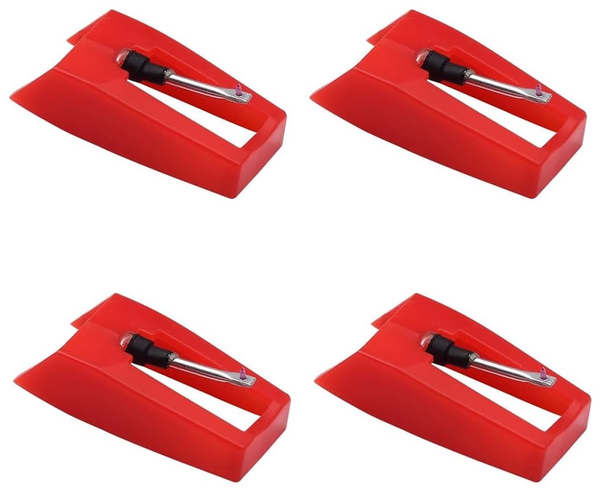 Set van 4 vervangende naalden voor Crosley, Ion, Jensen, Bush en Teac