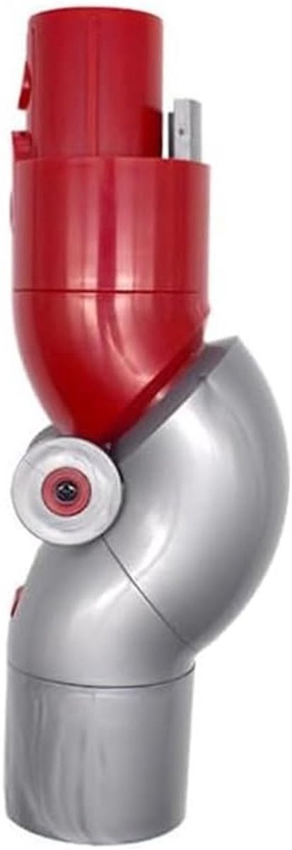 Stofzuiger Adapter - Snelontgrendelingsstuk Buigadapter - Stofzuigen Onderbanken - Eenvoudige Installatie - 21 cm Lengte - Grijs-Rood