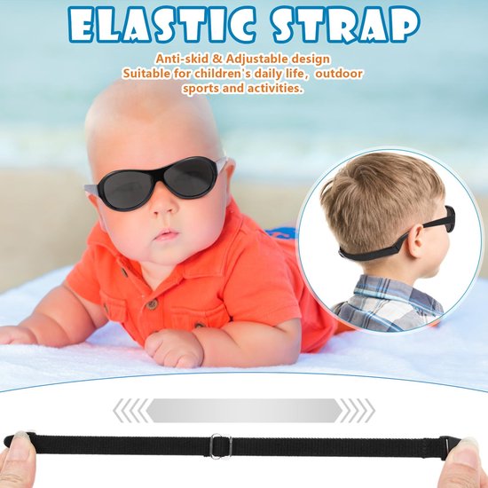 Allecto - Babyzonnebril - Gepolariseerde sportbril - UV400-bescherming - Flexibel en verstelbaar - Geschikt voor 0-36 maanden - Uniseks baby van allecto — afbeelding 2