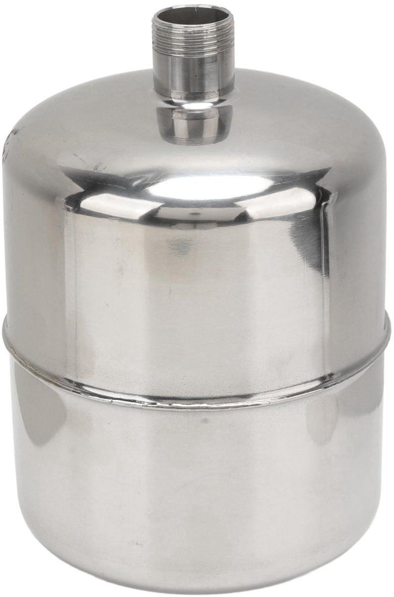 Allecto - Druktank Waterpomp - Zelfaanzuigende Pompaccessoires - 2 Liter - Roestvrij Staal - Capaciteit druktank - Geschikt voor Huishoudelijk gebruik