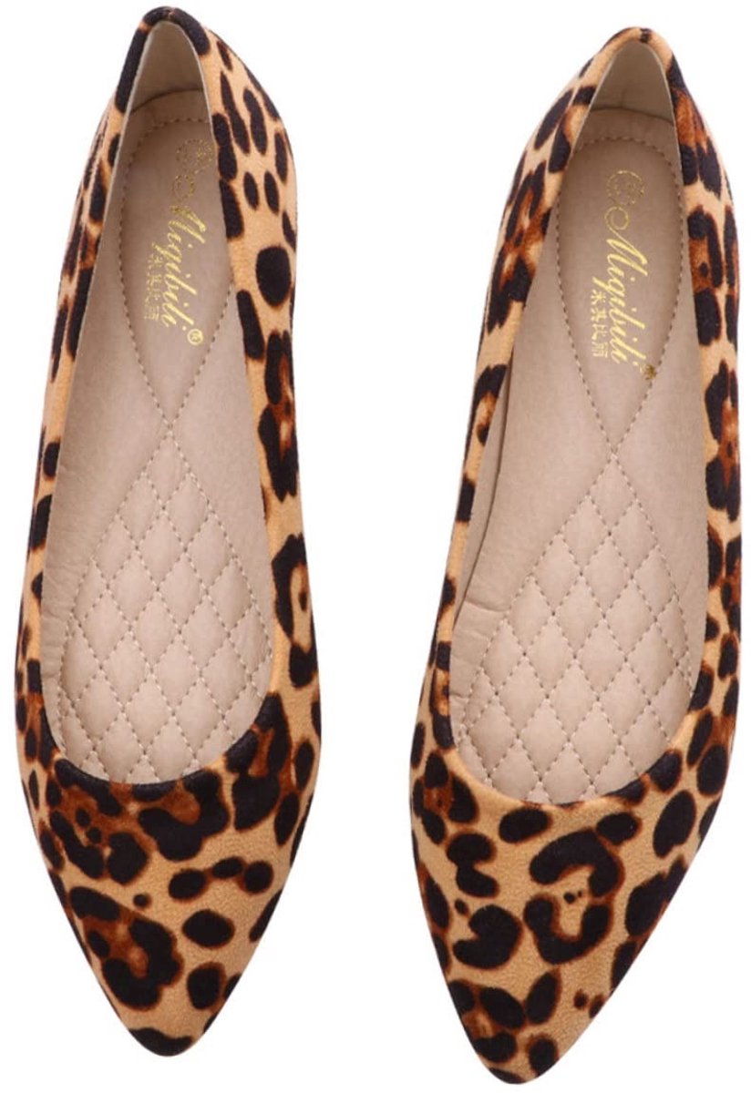 Allecto - Schoenen met luipaardpatroon - Avondschoenen voor dames - Elegante hakken - Bruin - Vrijetijdsschoenen - Ideaal voor werk en feesten