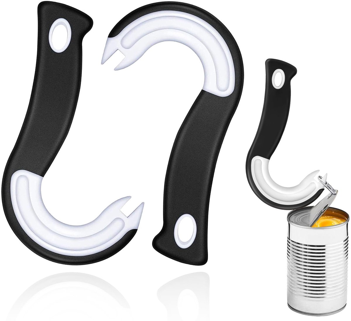 Allecto - Tregring Can Opener - Blikopener voor Senioren - Ergonomisch en Antislip - Handige Keukenhulp - Makkelijk te Gebruiken - Voor Ouderen