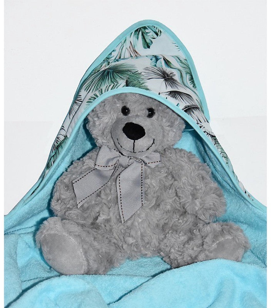 Bathrobe PILOT BEAR/LIGHT BLUE