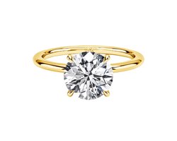 Titanix Dames Ring - 2 karaat Moissanite met GRA certificaat (Diamant Alternatief) - 14 Karaat Goud - Verlovingsring - Luxe Cadeauring - 17.25 mm / Maat 54