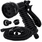Flexibele Tuinslang – 30 Meter – Uitrekbaar – 7 Sproei Functies - Magische Tuinslag – Elastisch - Lichtgewicht – Uitzetbaar - Tuin Bewatering - Zwart – Water Hose