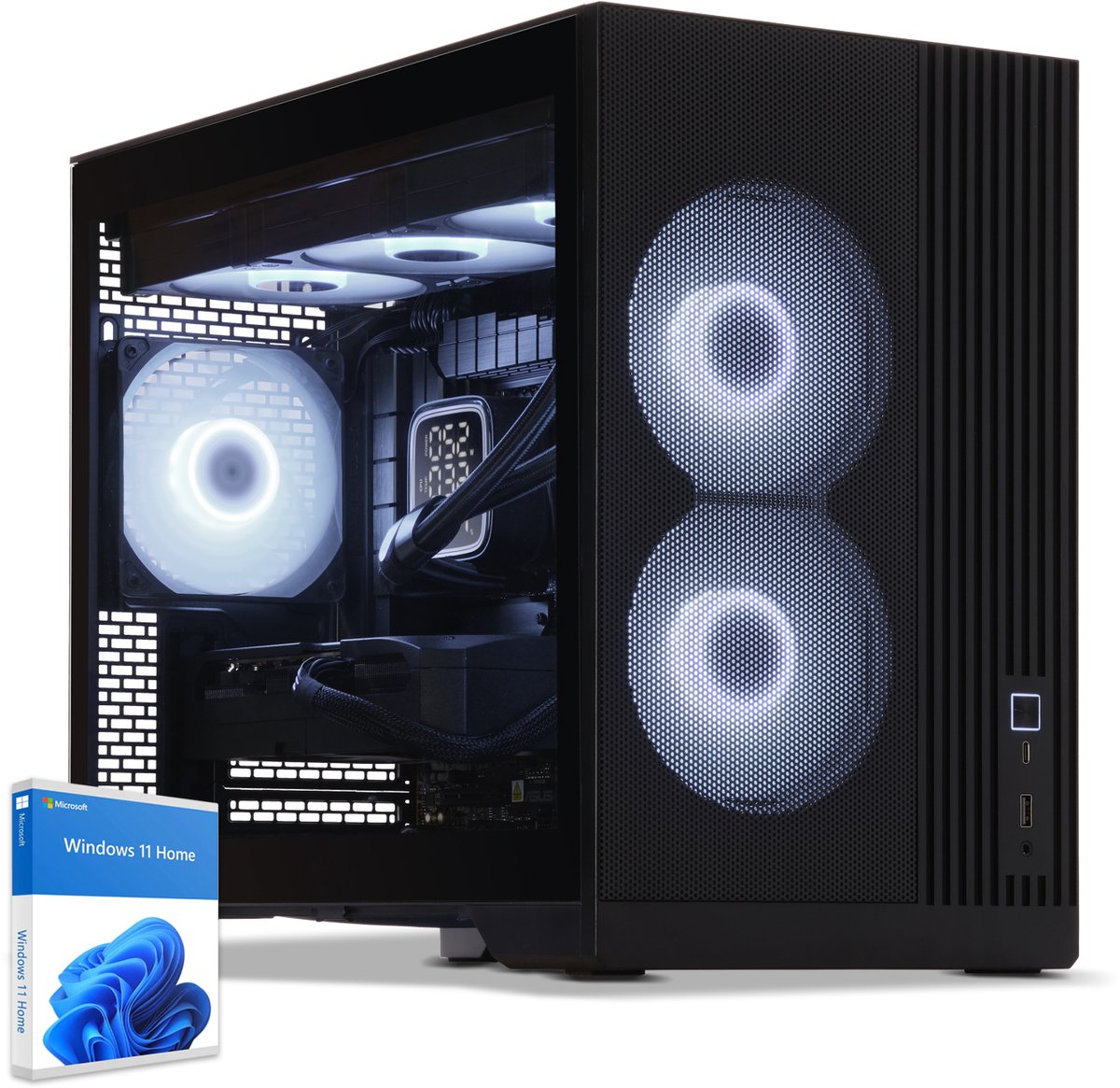 Sedatech Waterkoeling Expert Gaming PC • Intel Core Ultra 5 225F 14x 2.7GHz • Geforce RTX5060Ti • 32Gb DDR5 • 1Tb SSD M.2 • WiFi • Bluetooth, USB C • Windows 11 • Desktop computer