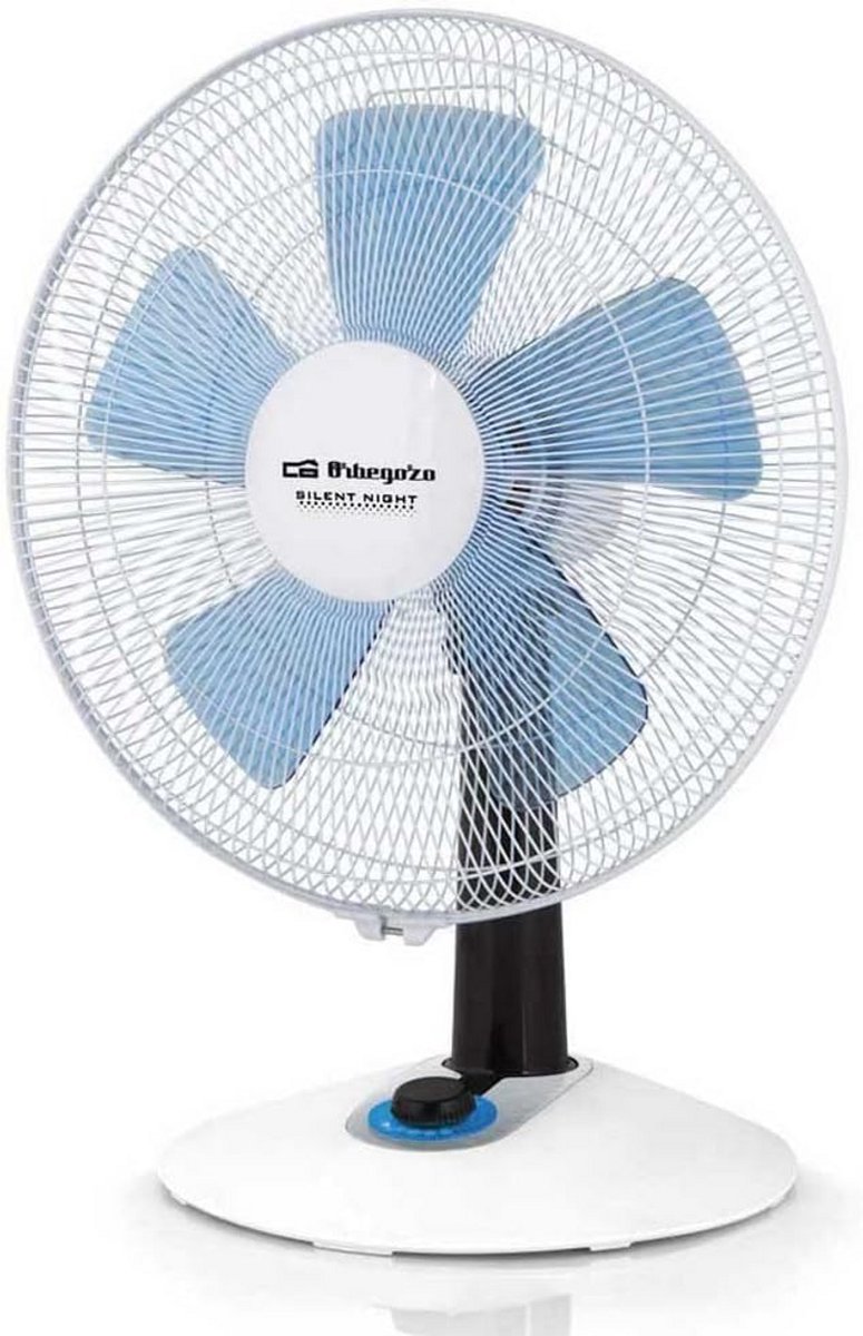 Stille Tafelventilator 35 cm - 2 Snelheden (Turbo & Stil) - 45W - Witte Design Ventilator