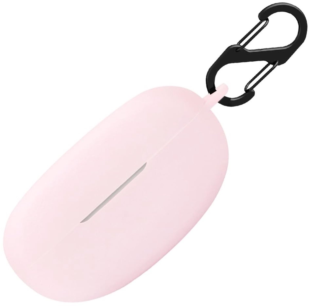 aladdien - Siliconen Case - Stootvaste beschermhoes - Roze - Voor Xiaomi Redmi Buds 4 Lite - Inclusief sleutelhanger - Handige accessoire