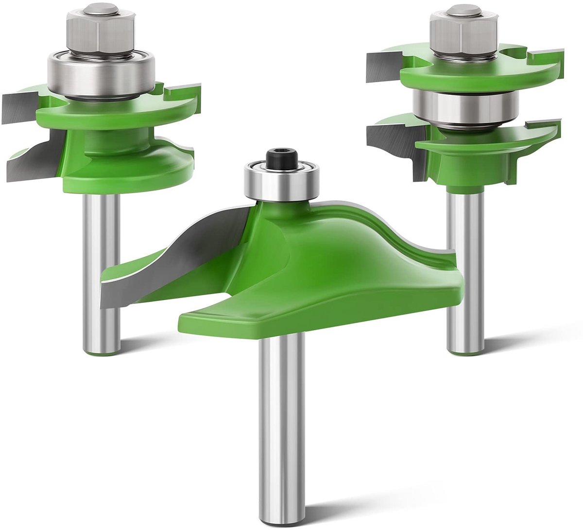 ONF3 - Verhoogd Paneel Kastdeur Router Bit Set - Houtbewerking Frees Gereedschap - 8mm Schacht - Carbide Groefmolen Tool - Geschikt voor Pro...