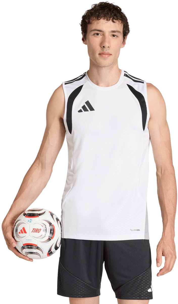 adidas T-shirt Heren Tiro 26 Competition Sleeveless Jersey Wit - Maat 2XL