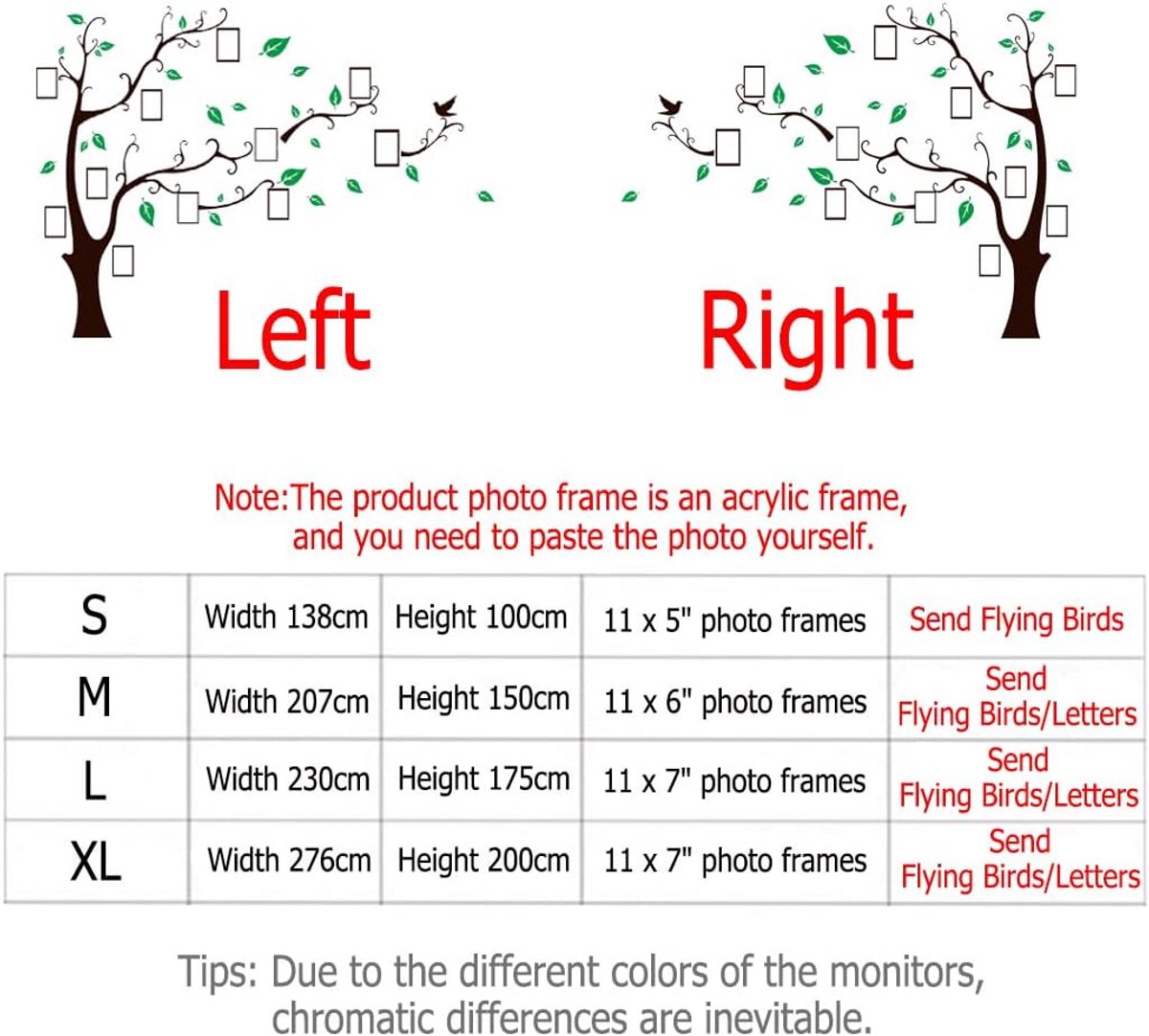 muursticker boom 3D DIY foto wandsticker planten muursticker groot plakken sticker muursch