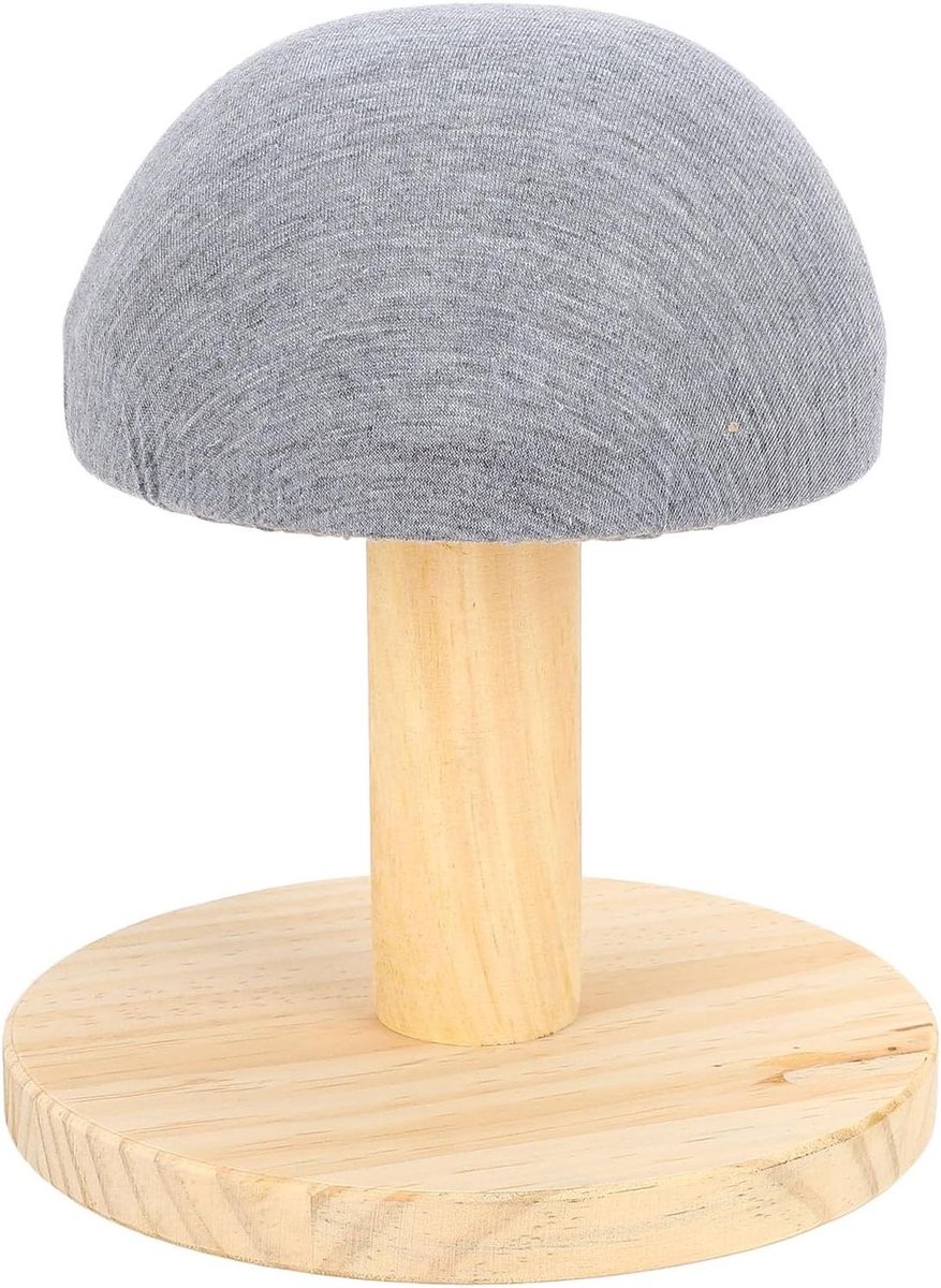 Mini Strijkplank - Kussenplank - Snel Strijken - Paddenstoelvormig - 28x19x17 cm - Houtkleur