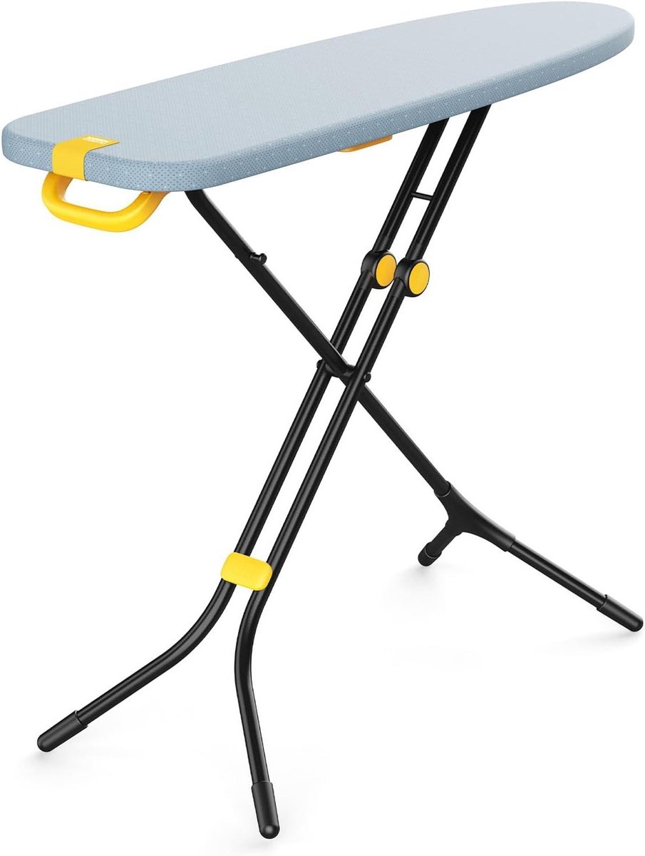 Strijkplank - Strijktafel - Kreukels Verwijderen - Compact Opvouwbaar - Verstelbaar - Grijs