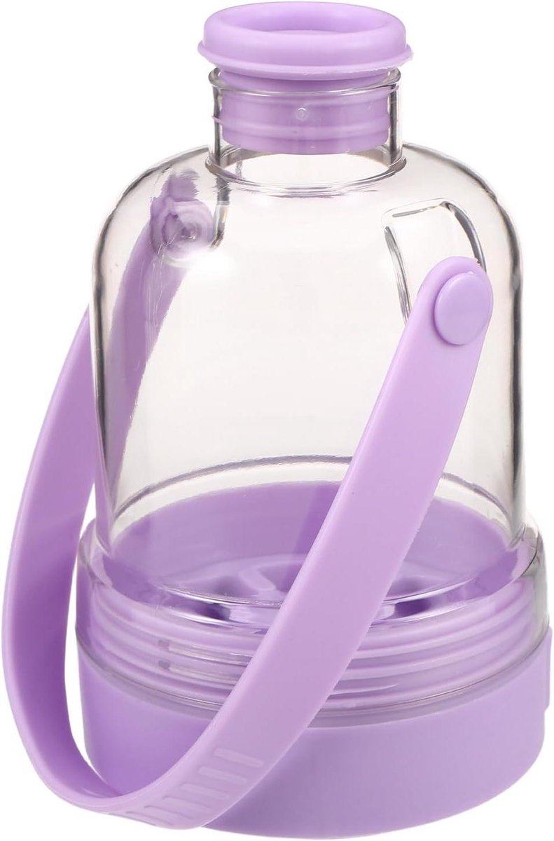 IJsblokjesbeker 2-in-1 - IJsmaker Fles - Drankjes Koelen - Lekvrij Ontwerp - 380 ml - Paars
