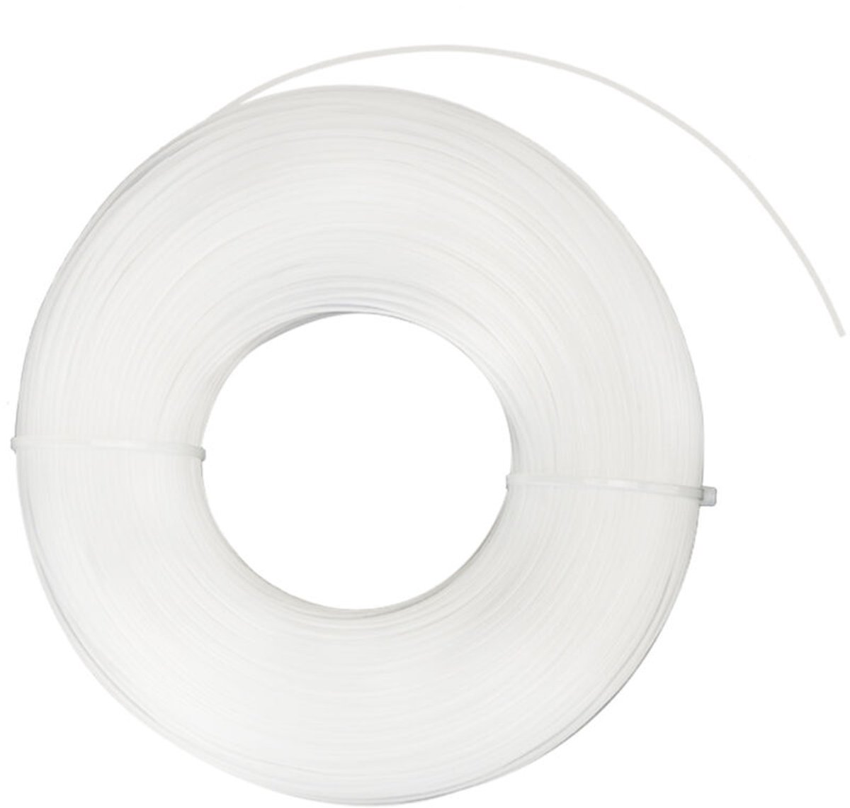Witte ronde nylon maaidraad 1,6 mm x 175 m - Duurzame maaidraad geschikt voor trimmerkoppen - Ideaal geschikt voor tuinieren en gazononderhoud -