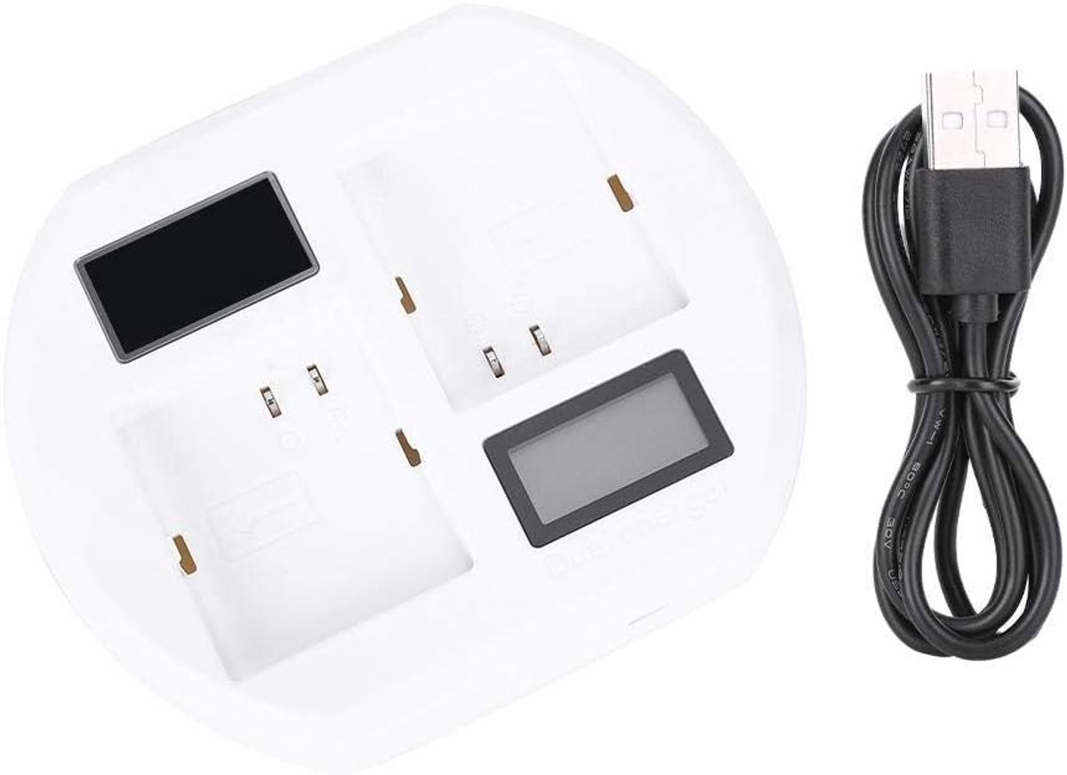 ONF3 - Oplader - Camera - Snel - Oplaadstation - Batterij - Dubbel - Opladen - LCD - Slim - Basis - Oplader - Geschikt voor - Arlo Pro 2/Pro/Run...