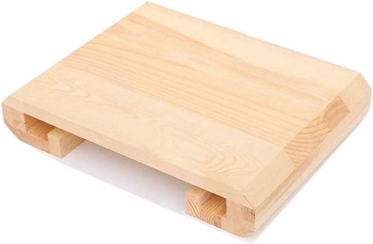 Voetkruk - Beensteun Bureau - Comfort Verhogend - Natuurlijk Hout - 40x29x7.5cm - Origineel