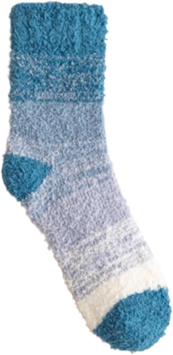 Thermosokken 2 Paar - Warme Sokken - Comfort Binnen - Zachte Polyester - Eén Maat - Blauw
