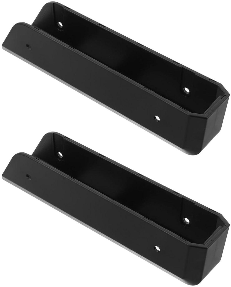 Weegschaalhouder - Wandrek - Opbergen - Boorvrije Installatie - 18.7 cm - Zwart