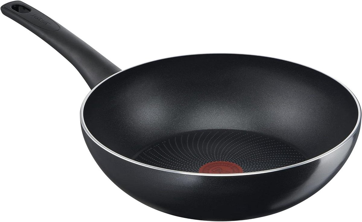 Wok Pan - Koekenpan Diep - Lekker Koken - Titanium Non-stick - 28 cm - Zwart