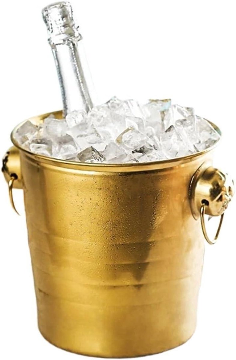 Ijsemmer - Drankkoeler - Feestelijke Bijeenkomsten - Veelzijdig Ontwerp - 3 Liter - Goud