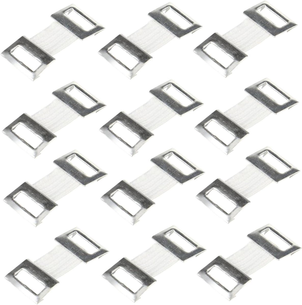 Verbandclips - Sluitingen - Verband Fixeren - Aluminium & Spandex - 100 Stuks - Wit