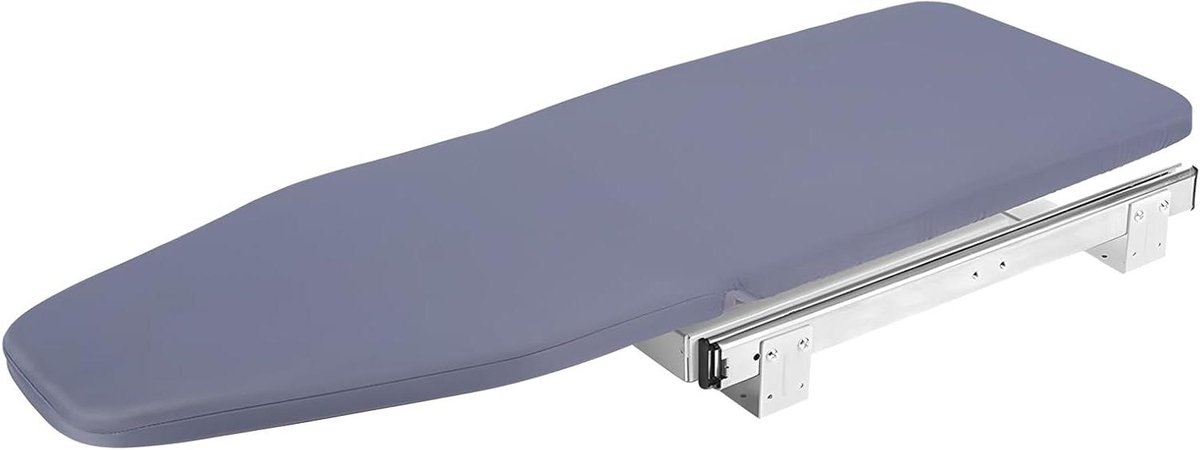 Klapstrijkplank - Opvouwbare plank - Kleding Strijken - 180° Draaibaar - 81x30cm - Grijs