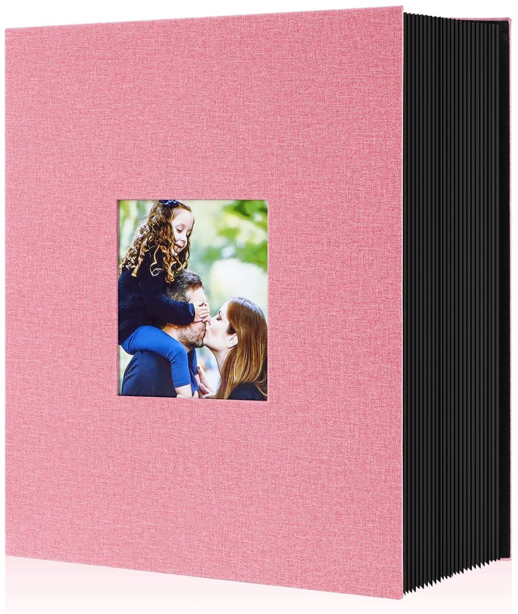 ONF3 - Fotoalbum - 1000 foto's - Grote capaciteit - Roze - Zuurvrij - Perfect voor speciale momenten - Geschikt voor iedereen