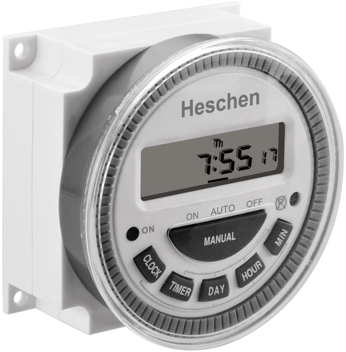 aladdien - Digitale LCD Programmeerbare Timer Relais Schakelaar - 12V DC - 16Amp - Wit - Hysterese <1 sec/dag - 17ON&17OFF - Ideaal voor automatiserin