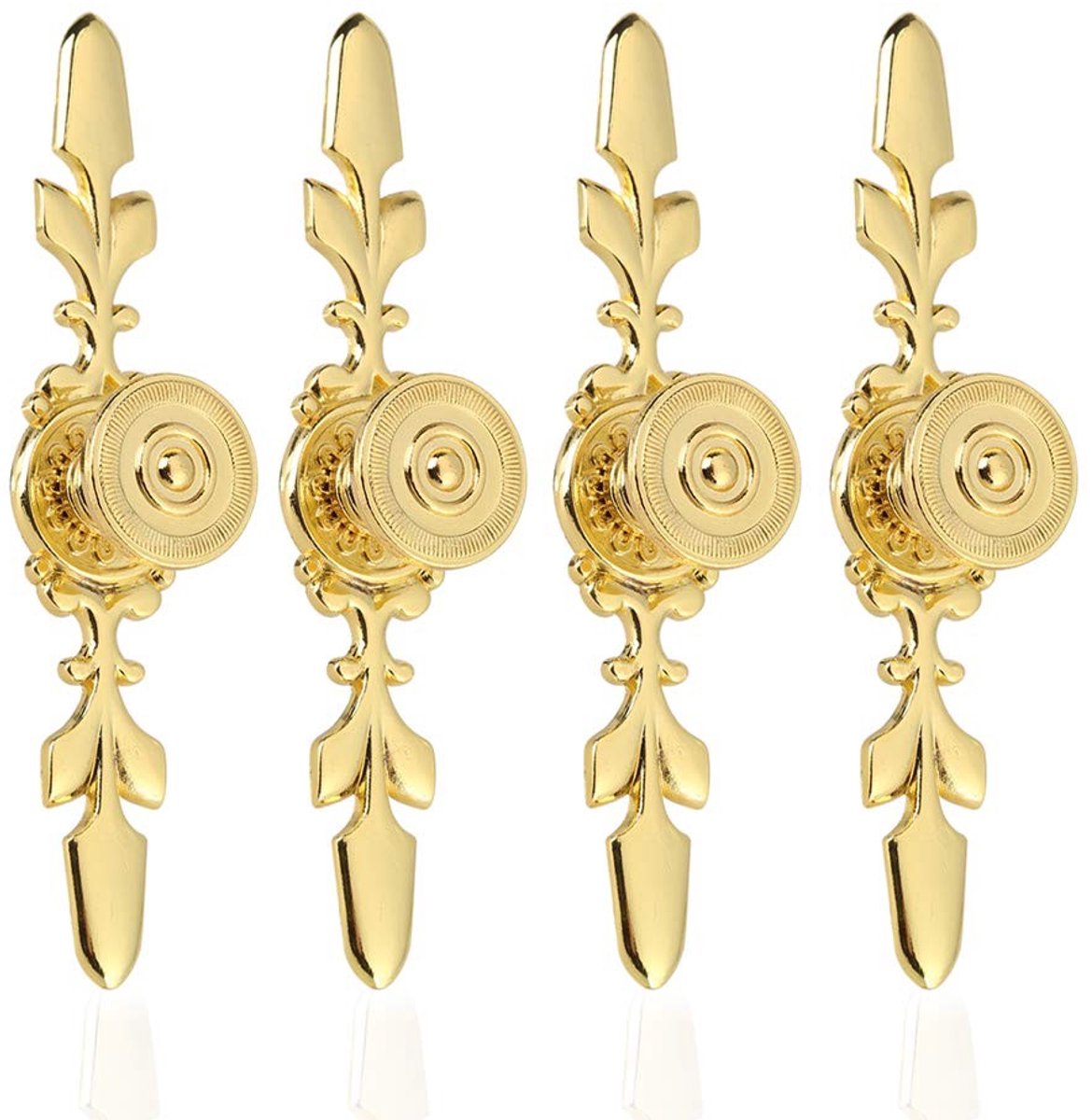 aladdien - Vintage Style Pull Handle - Klassieke Deurgrepen - Hoogwaardige Kwaliteit - Goud - Decoratieve Handgrepen - Geschikt voor Meubels en Kasten