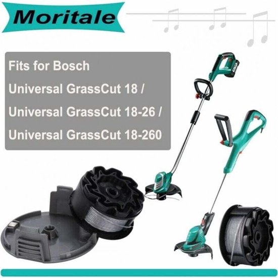 Tweedelige maaispoel geschikt voor dop geschikt voor Bosch Universal GrassCut 18 18-26 18-260 F016800570. — afbeelding 2