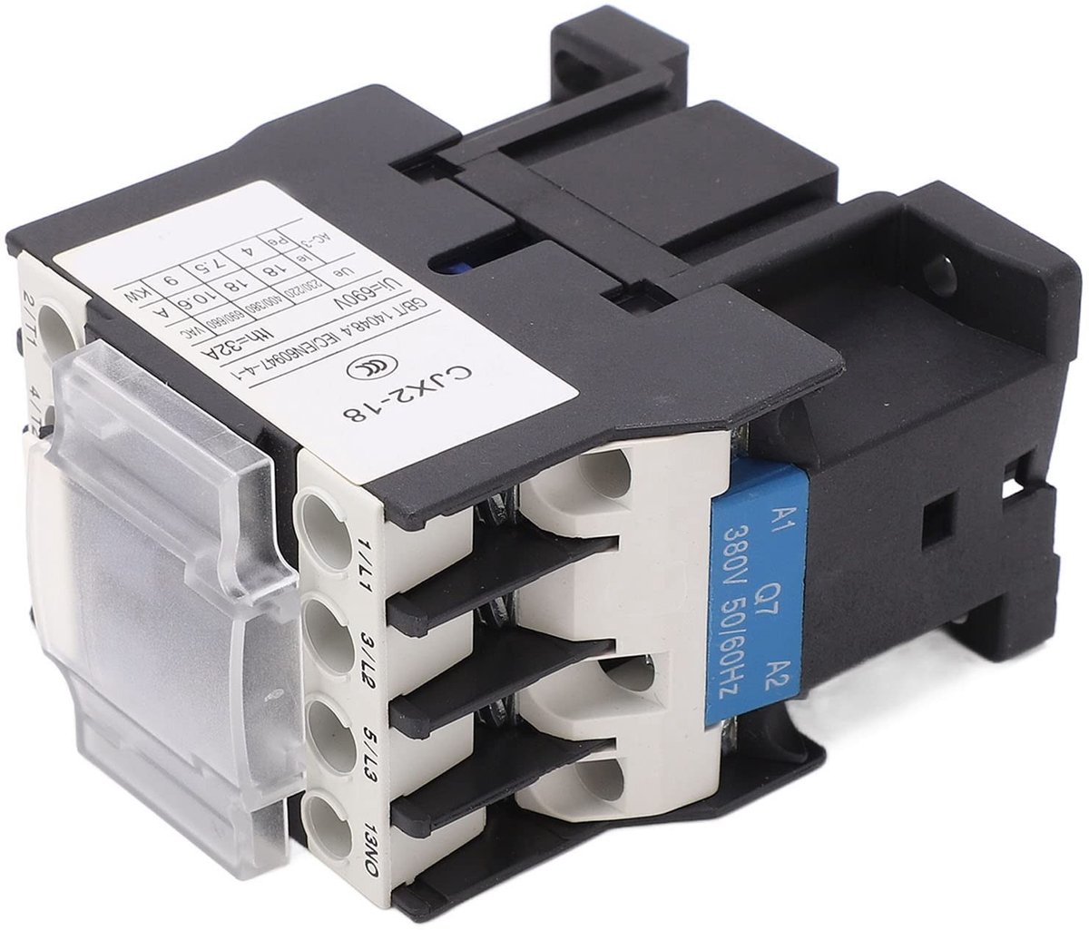 aladdien - Magnetische schakelaar - 380V AC magnetische schakelaar met vlamvertragende behuizing - 18A power switch voor veilig elektrisch gebruik -..