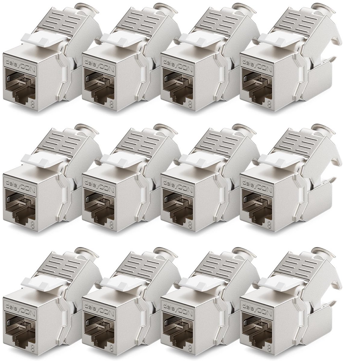 CAT 8 Keystone Jack Module STP RJ45 Netwerkconnector voor Patchpaneel en Keystone Houder 40 Gbps