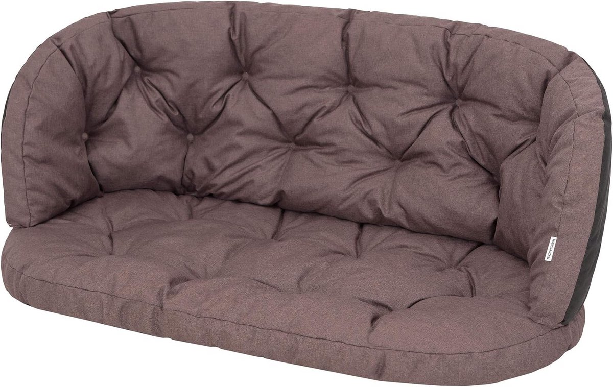 Kussens voor rotan set, rotan groep, bankkussens set vrije tijd kussen bekleding zonnebanken, sofakussen 100x50x38 cm bruin