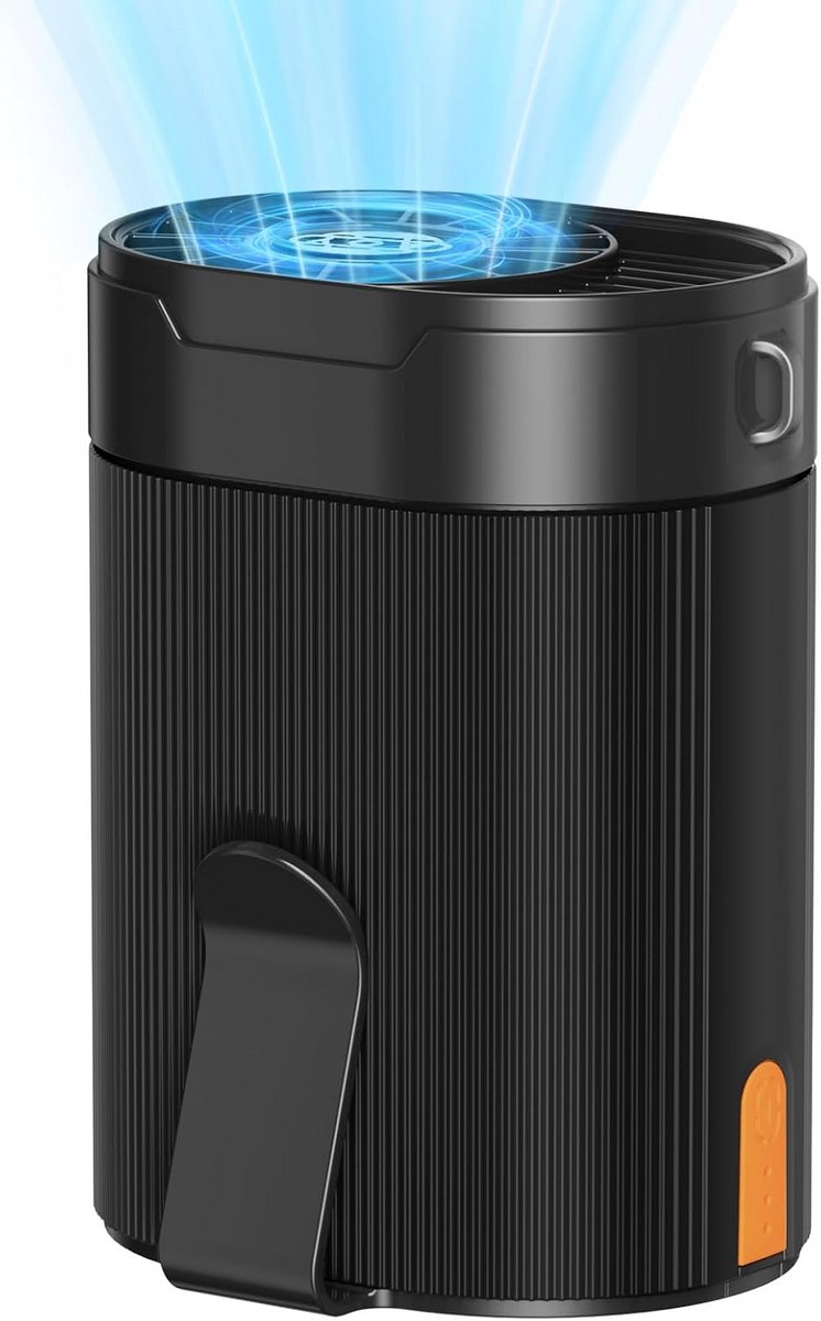 Oplaaibare Taille Ventilator met Clip - Krachtige 4 Snelheden en Lange Batterijduur