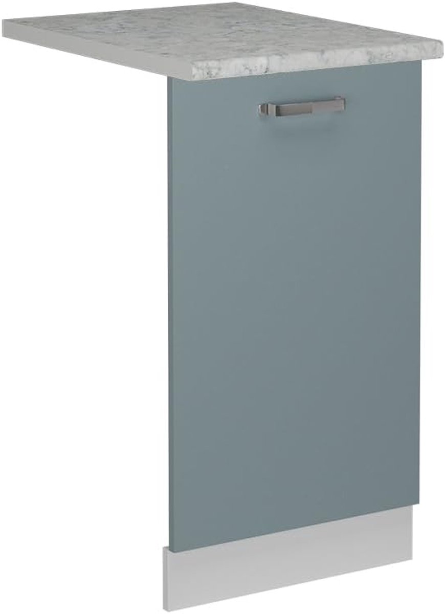 Vaatwasserpaneel voor 45 cm vaatwasser Blauw-grijs marmerlook