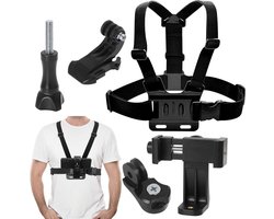 Mobile Phone Borstband Houder Multifunctionele Borstband Houder Verstelbare Bevestigingshouder voor GoPro Camera - Inclusief zoekwoorden: mobiele telefoon, GoPro.