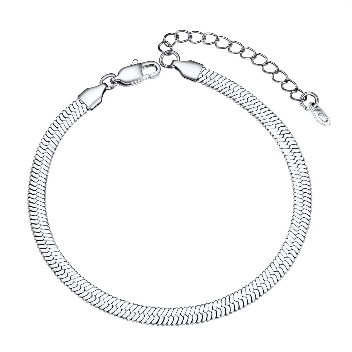NTHProducts - Stainless Steel Enkelband - Figaro Enkelketting - Flexibele Pasvorm - 22+5cm - Zomer Sandale - Barefoot Sieraden - Geschikt voor Volwas