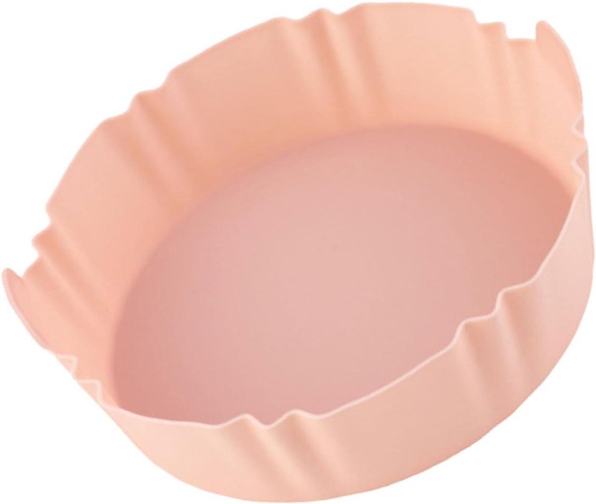 Airfryer Bakvorm - Siliconen Mand - Voedsel Bereiden - Antiaanbaklaag - 20 cm - Roze