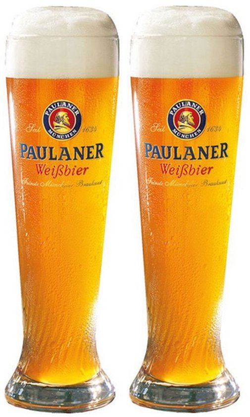 Paulaner Bierglazen Weizen - 500 ml - 2 Stuks