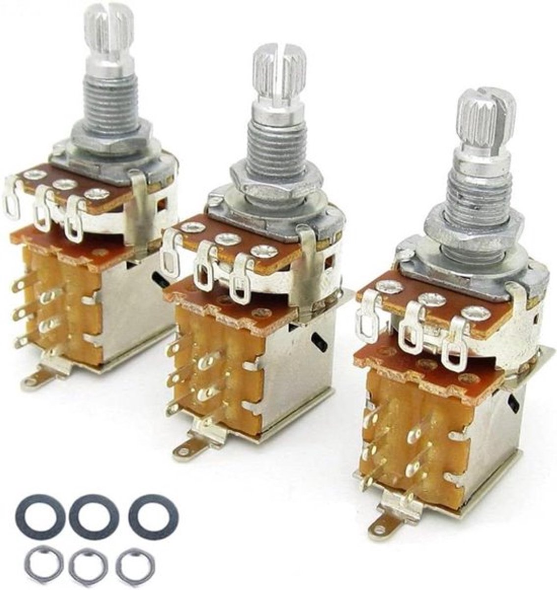 Push Pull Potentiometer voor Gitaar, Volume en Toon Controle, Bas Accessoires - Set van 3
