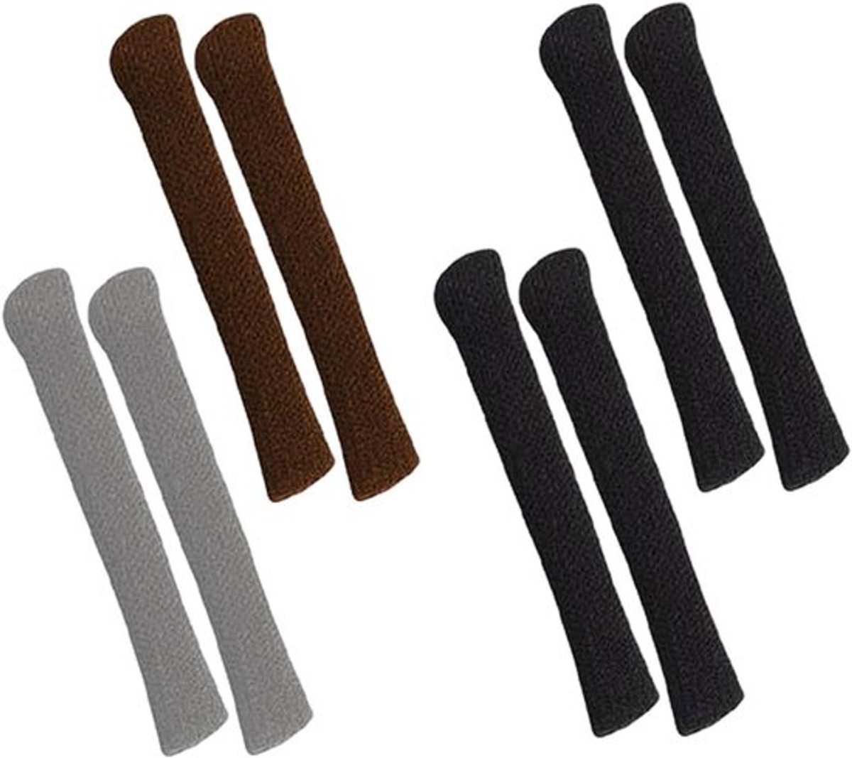 Set van 8 gebreide brillen-oorkussens met antislip, zachte katoenen beschermers