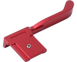 Duimgreep Camera van Aluminium voor Fuji X100V - Rood met Flitsschoen - Handige Duim Omhoog Rest