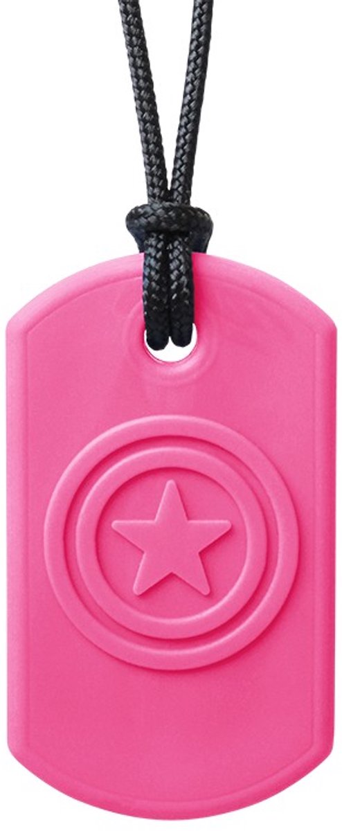 ARK Therapeutic bijtsieraad ster kauwsieraad voor kinderen roze.