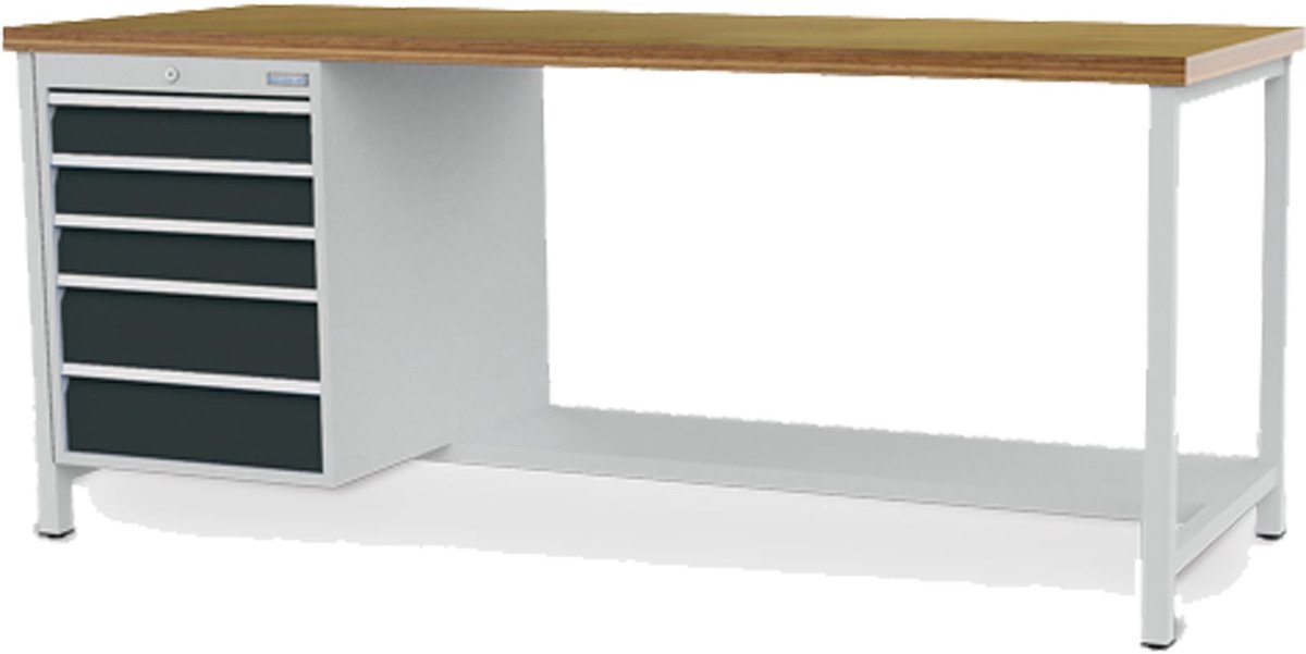 Bedrunka+Hirth Kastenwerkbank Breite 2.000 mm R 18-24 5x Schublade BxTxH 2.000x750x859 mm - 03.19.19VZ