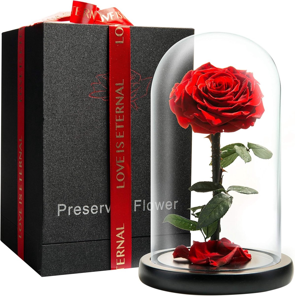 Gepreserveerde Roos - Eeuwige Bloemen - Romantisch Cadeau - Blijft 3-5 Jaar Goed - 9 Inch 